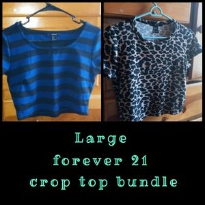 Crop top bundle forever 21